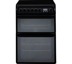 HOTPOINT  Ultima DUE61BC Electric Ceramic Cooker  Black